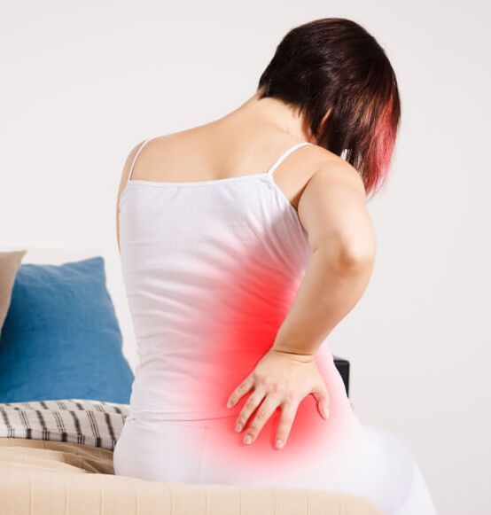 Lumbale osteochondrosikalische Symptome