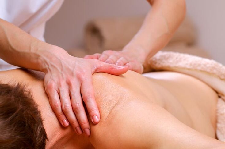 Massage bei zervikaler Osteochondrose.
